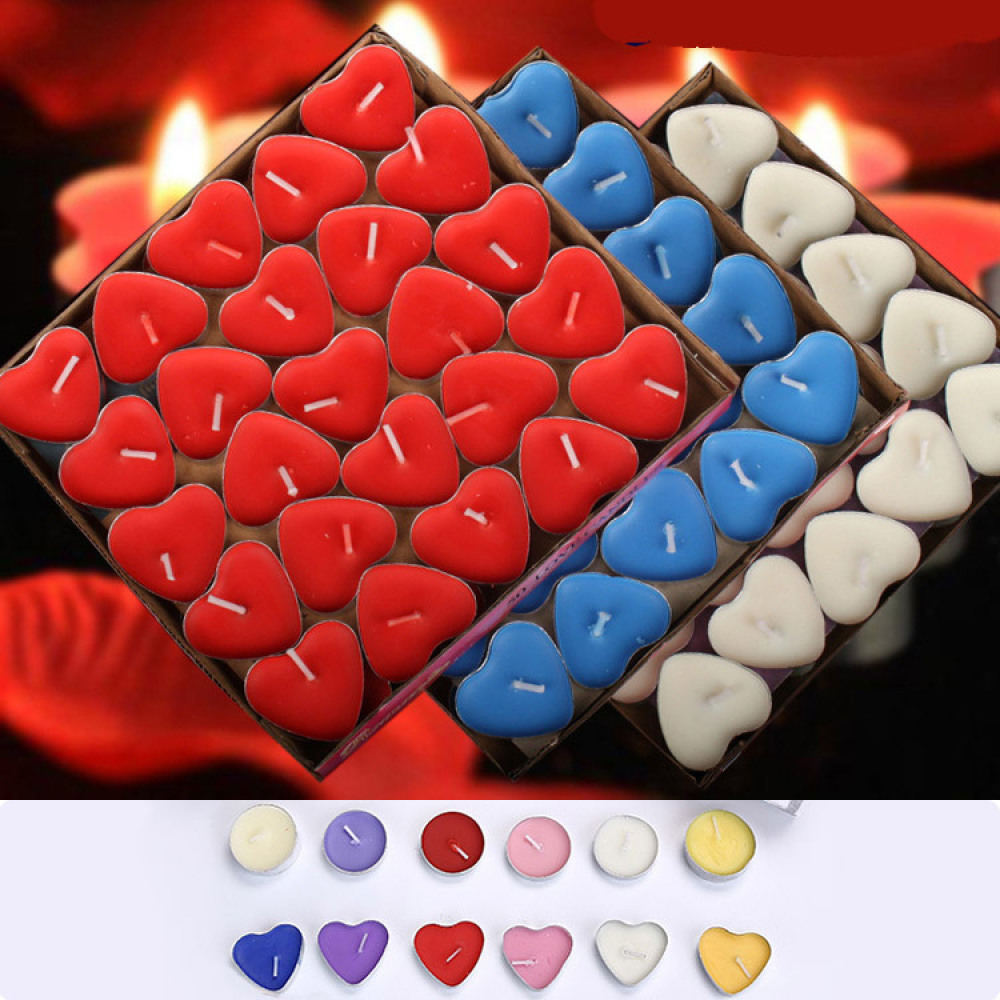 Candle Supplies Bulk - Lilin Teh Parafin Dekoratif Bentuk Hati