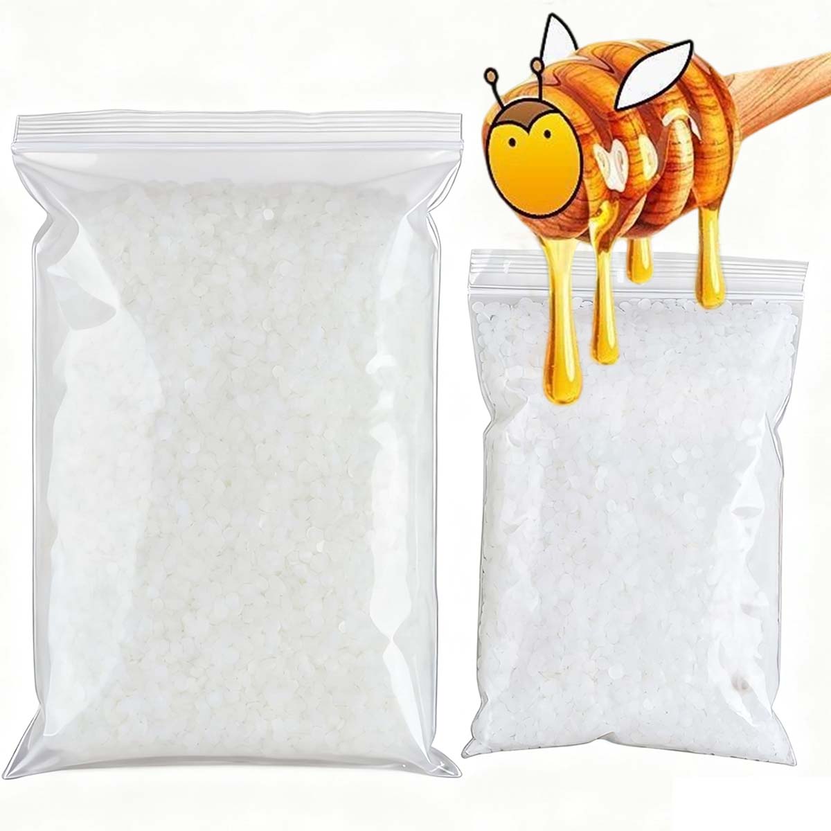 Candle Supplies Bulk - 200g-1000g Lilin Lebah Putih Murni Alami