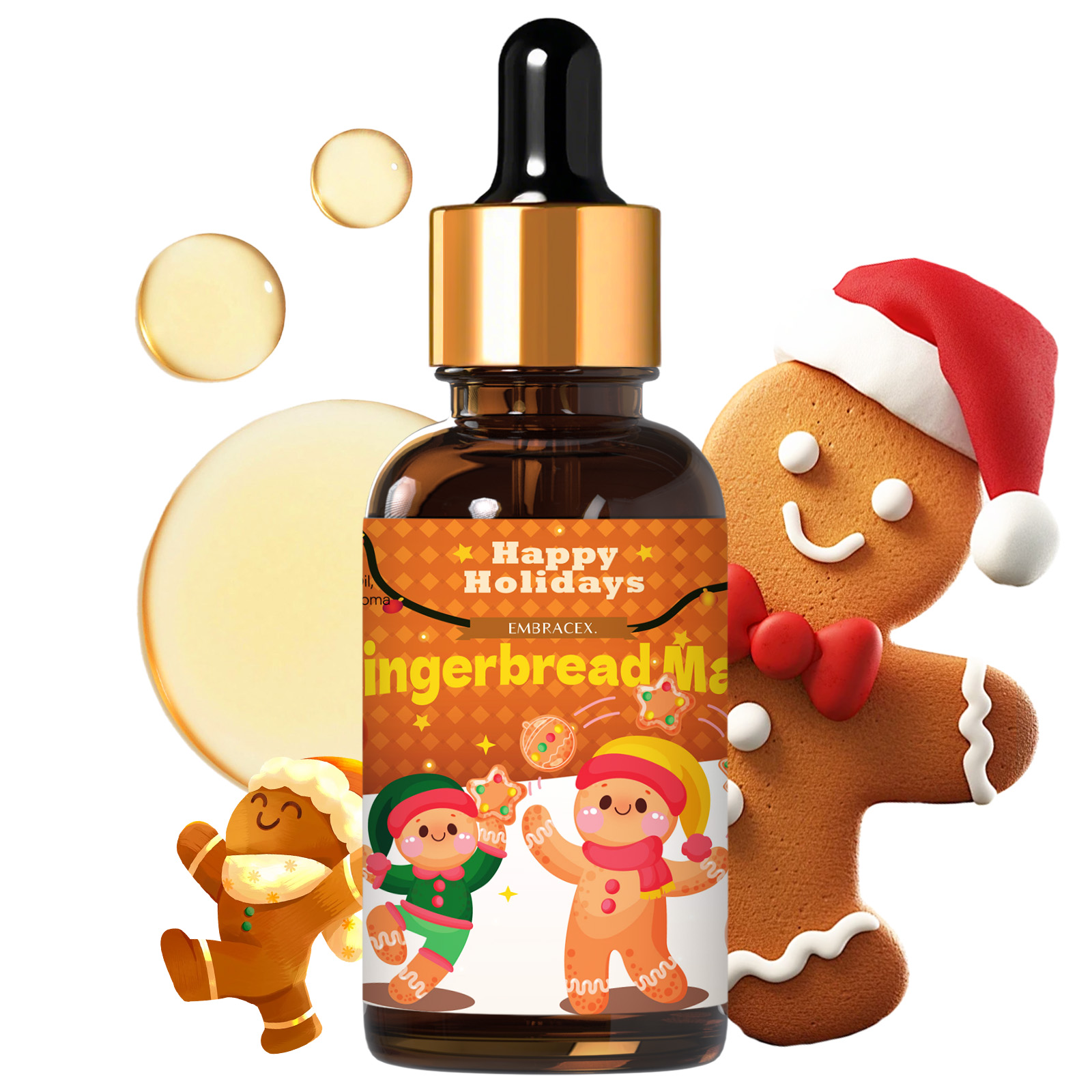 Candle Making Supplies Fragrance Oils - 30ml Minyak Aroma Gingerbread Man untuk