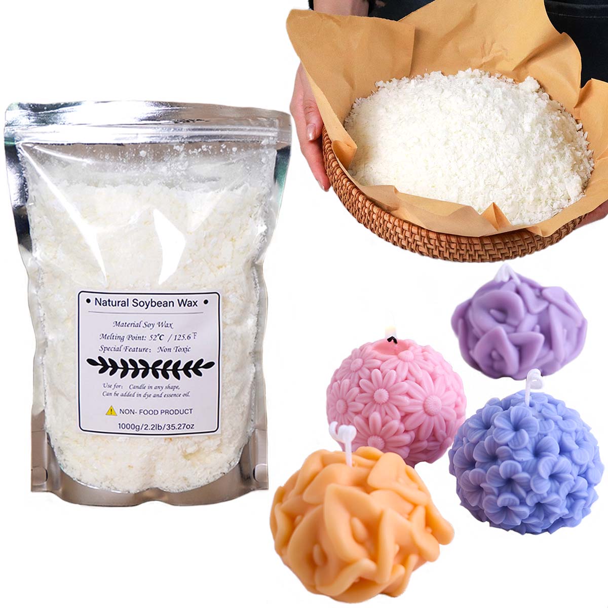 500G/1Kg Serpihan Lilin Kedela - Candle Supplies Bulk ulasan dan harga