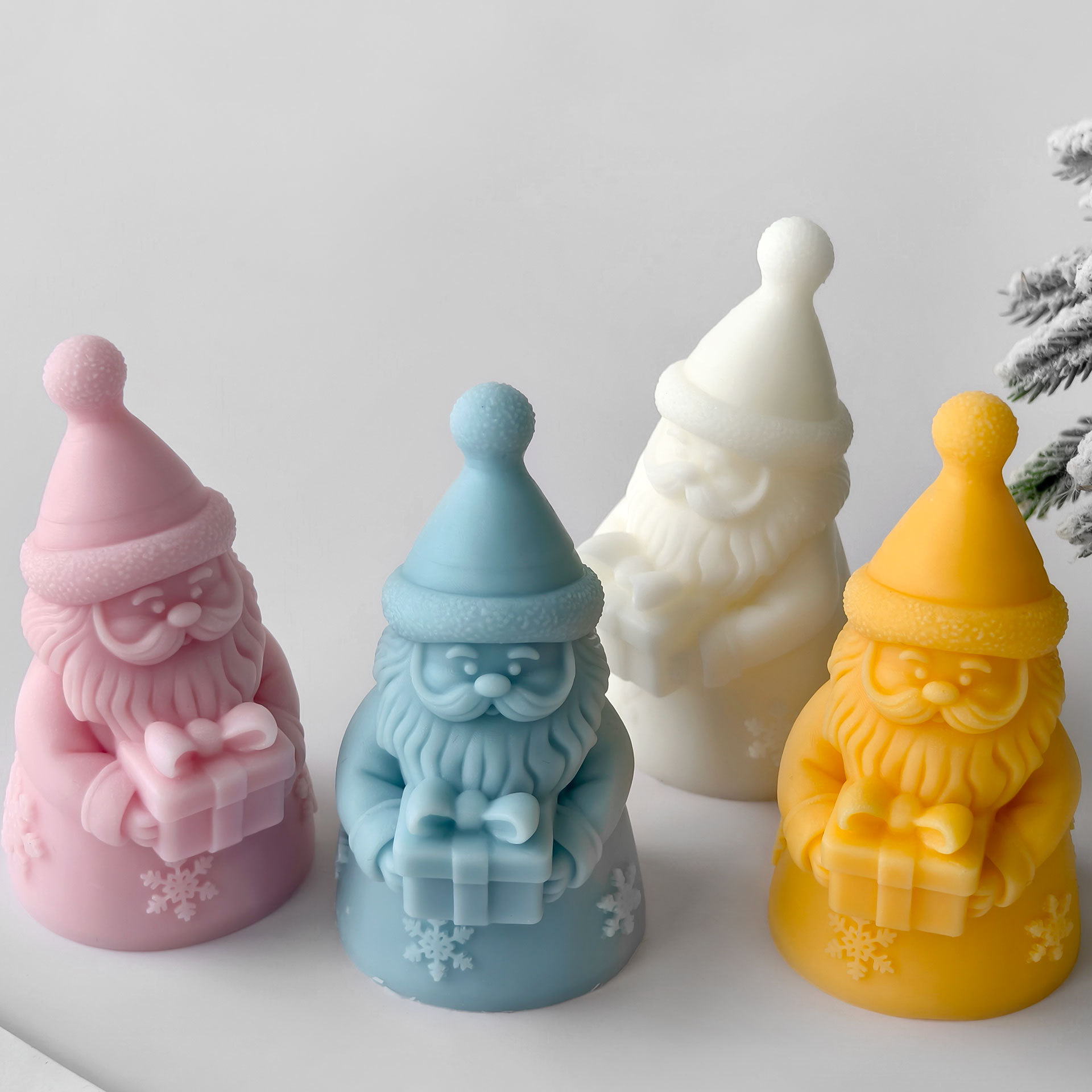 Kotak Hadiah Santa Klaus Cetak - Candle Supplies Store ulasan dan harga