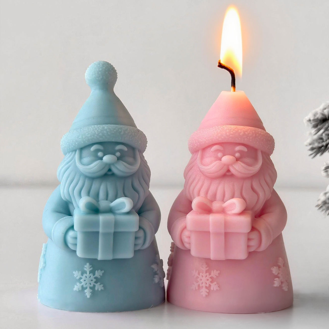 Kotak Hadiah Santa Klaus Cetak - Candle Supplies Store ulasan dan harga