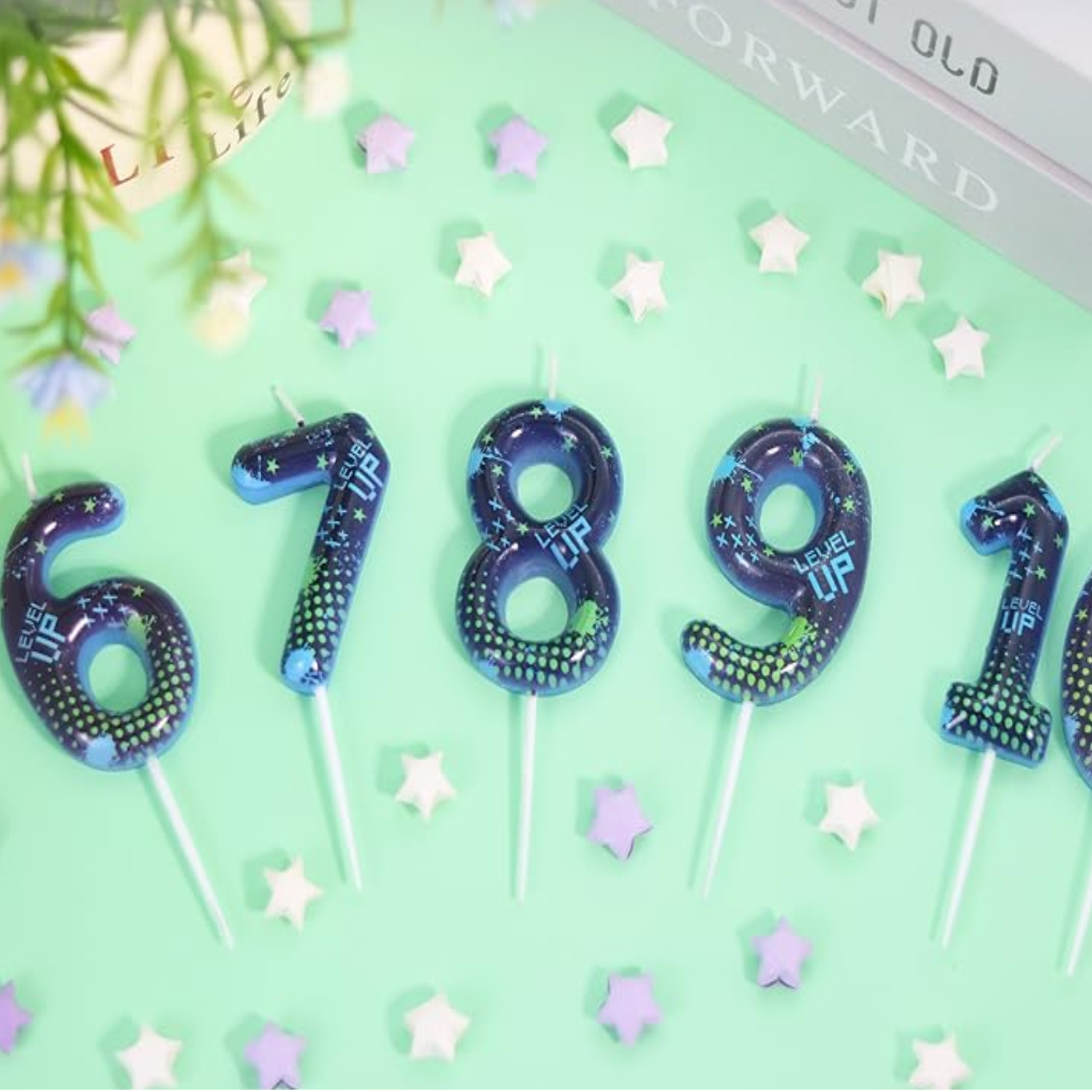 Lilin Ulang Tahun Blue Game Bo - Candle Supplies Video ulasan dan harga