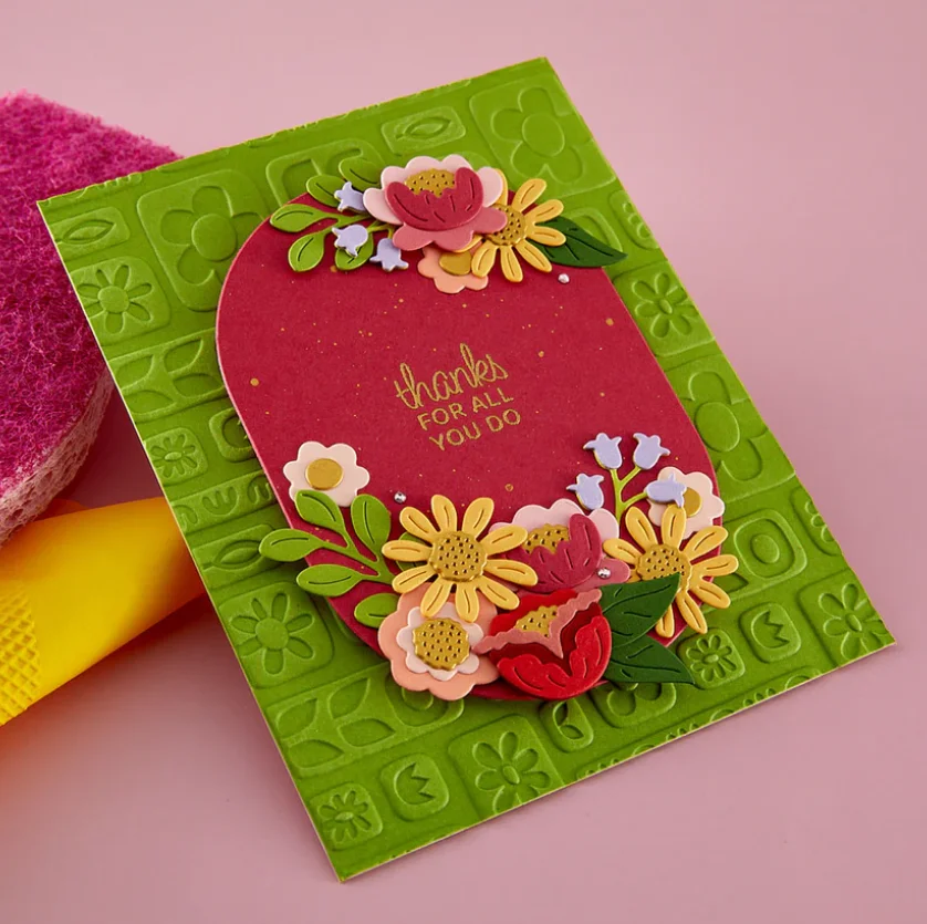Cetakan Logam Motif Bunga Pern - Candle Sachet ulasan dan harga