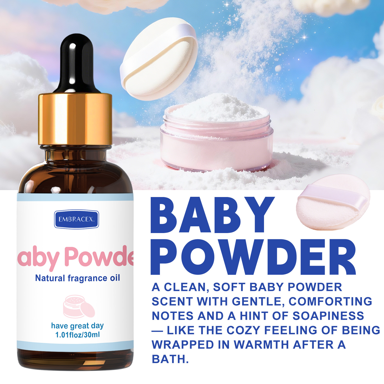 30ml Minyak Wangi Bedak Bayi U - Candle Making Supplies Fragrance Oils ulasan dan harga