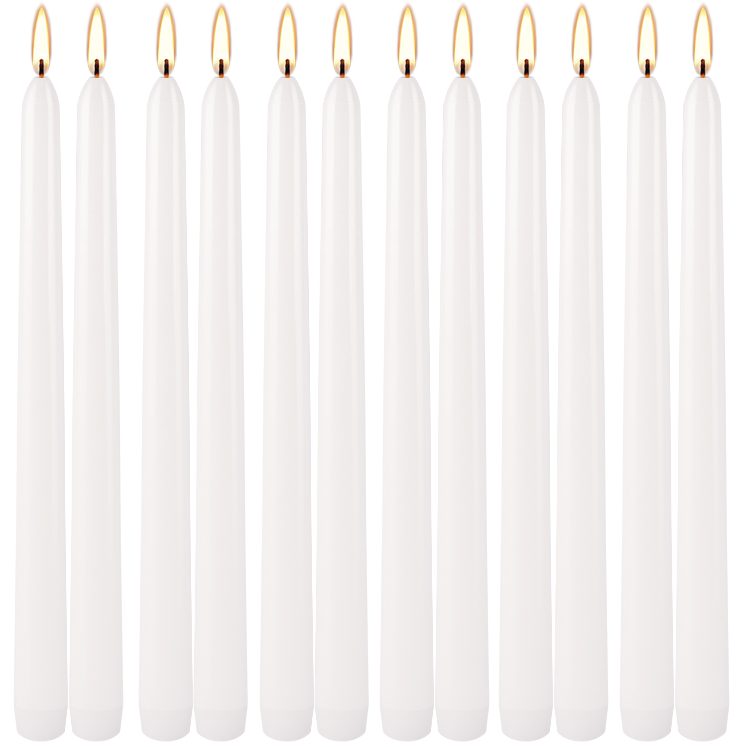 12-Pack Lilin Batang Putih 10  - Candle Supplies Bulk ulasan dan harga