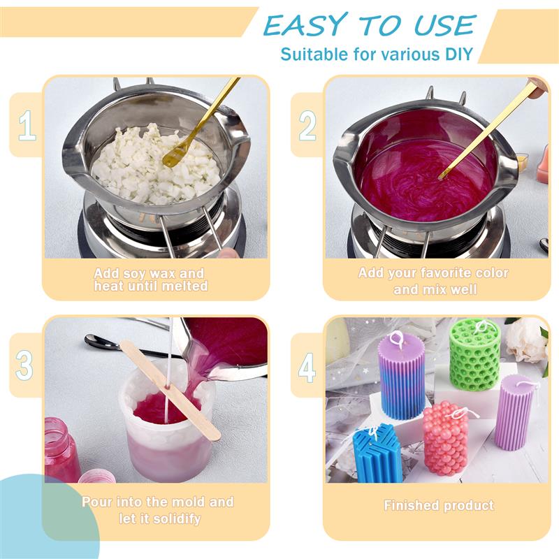 100/500g/1kg bahan lilin kedel - Candle Supplies Bulk ulasan dan harga